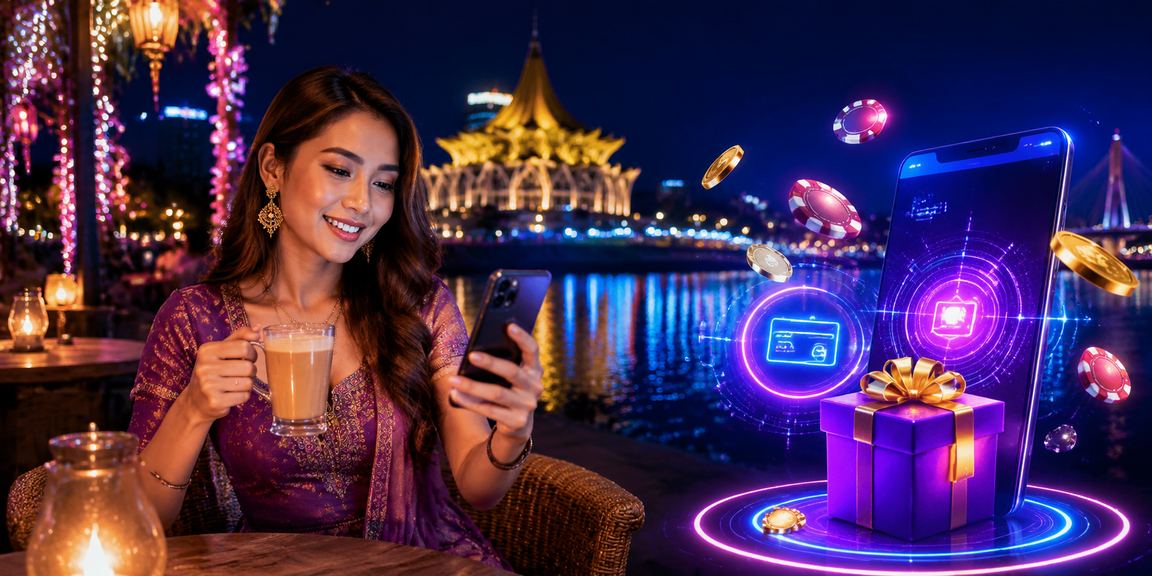 superj3 deposit bonus in local Malay style in Kuching, Sarawak